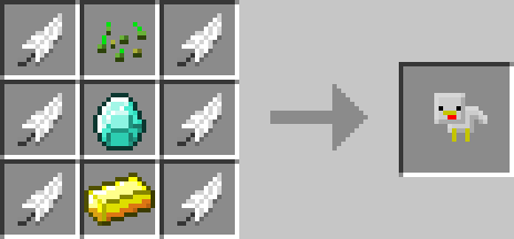 Chicken receptura inventory pets