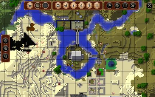 JourneyMap podglad mapy w grze widok pelny 2