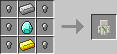 iron golem receptura inventory pets