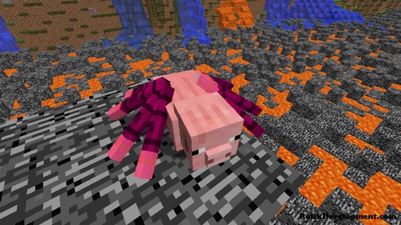 spider pig mutated mobs minecraft 1.12