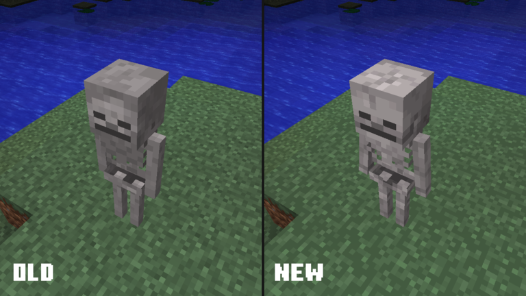 nowa tekstura szkieleta minecraft 1.13 1
