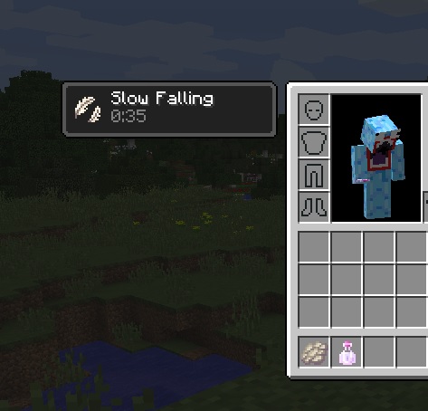 slow falling mikstura wolnego opadania minecraft