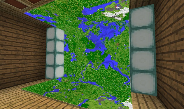 snapshot 17w50a ramki na suficie podlodze minecraft