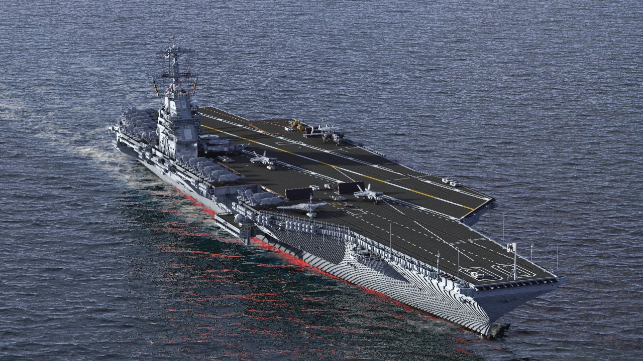 Modern Aircraft Carrier minecraft model