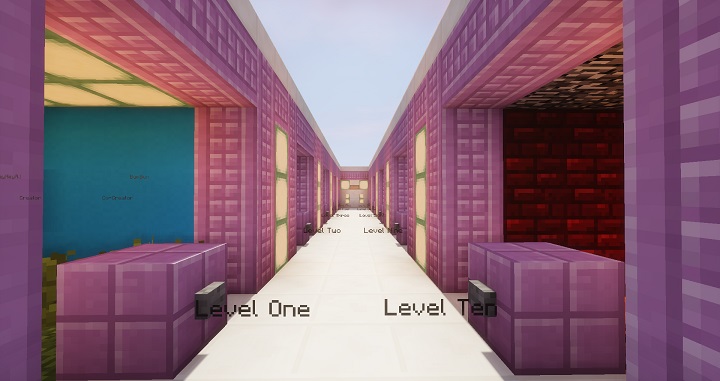 10x10 buttons escape room mapa wyzwanie minecraft lobby poziomow