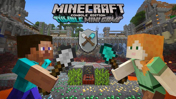 tumble mini game minecraft console spleef