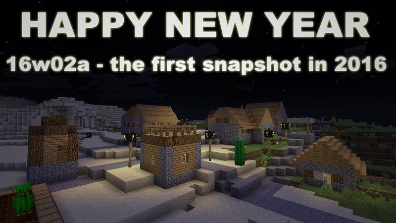 snapshot 16w02a pierwszy w 2016