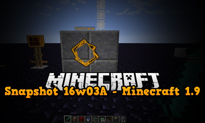 snapshot 16w03a minecraft