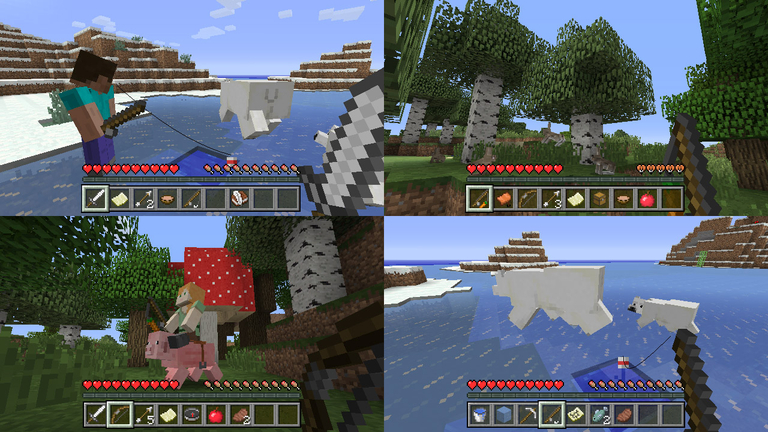 nintendo switch edition minecraft 4 graczy split screan