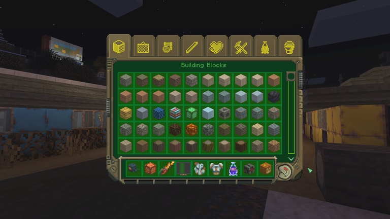 fallout dlc minecraft menu przedmiotow