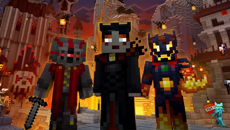 paczka skinow na konsole minecraft czarne charaktery