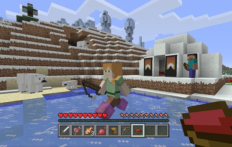 MC konsole aktualizacja minecraft niedzwiedzie banery iglo