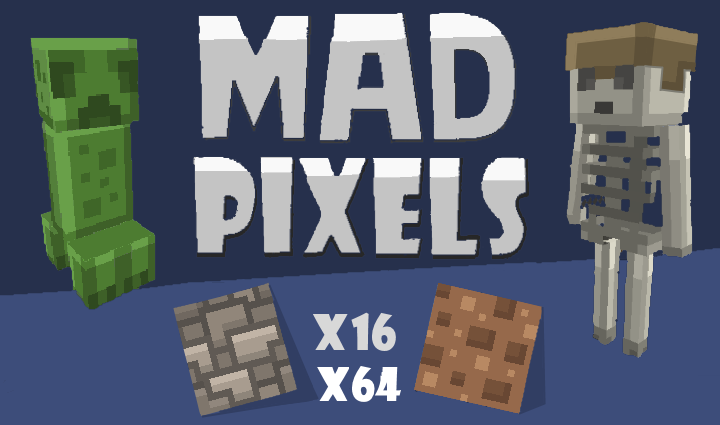 mad pixels tekstury kreskowkowe minecraft