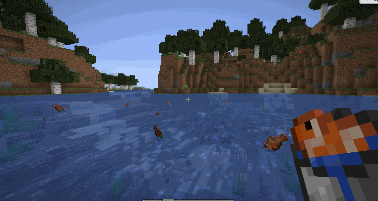 axolotls atakuje kalamarnice i ryby minecraft 1.17