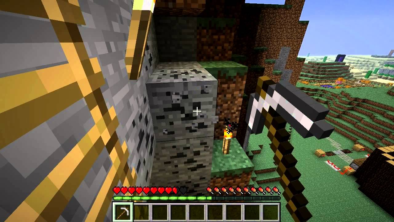 mechanika gry minecraft kopanie rudy